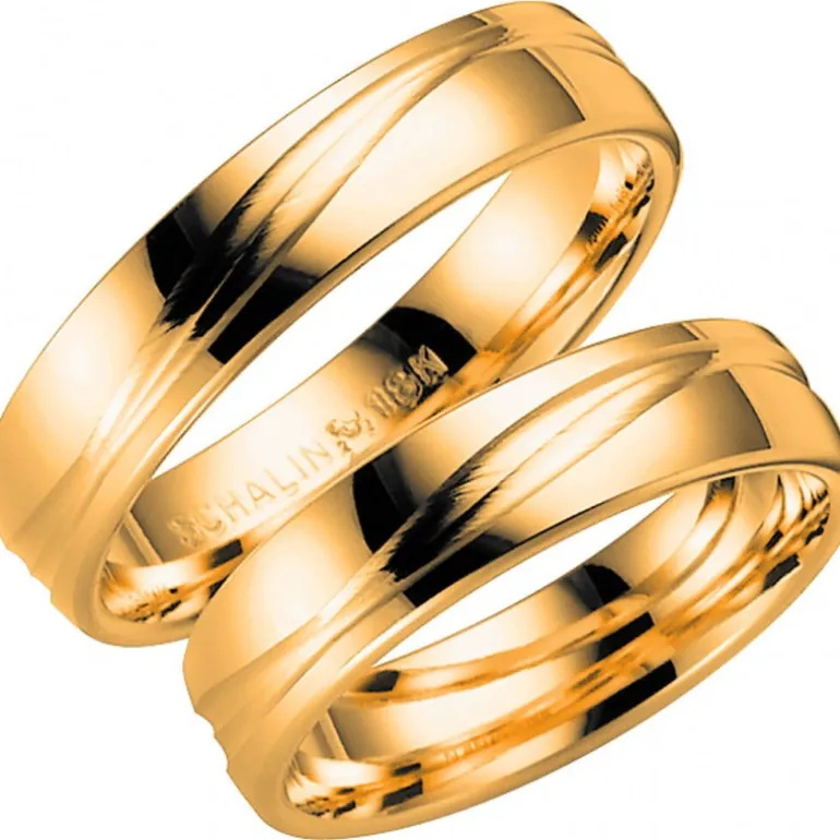 14KVERDI Förlovningsring Vigselring