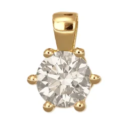 Labbodlad syntetisk diamant 0,50 carat smycke äkta guld 18 karat