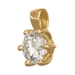 Labbodlad syntetisk diamant 0,50 carat smycke äkta guld 18 karat