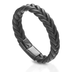 Läderarmband Elias svart