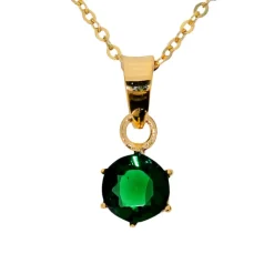 Maj månadssten guldförgyllt silver