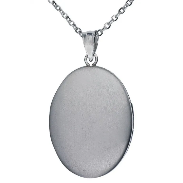 Medaljong stor silver