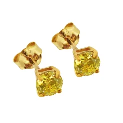 Månadsstenar örhängen augusti guldförgyllt silver