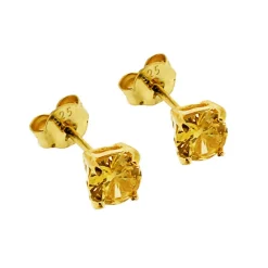 Månadsstenar örhängen november guldförgyllt silver