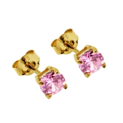 Månadsstenar örhängen oktober guldförgyllt silver