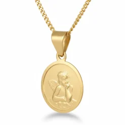 Ängel med guldkedja 18 karat barn