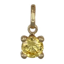 November månadssten smycke äkta guld 18 karat