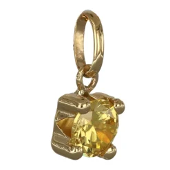 November månadssten smycke äkta guld 18 karat