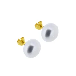 Odlade pärlor guldörhängen