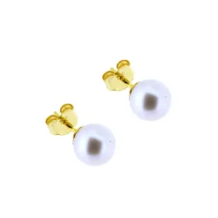 Odlade pärlor guldörhängen