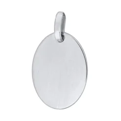 Oval berlock smycke äkta silver