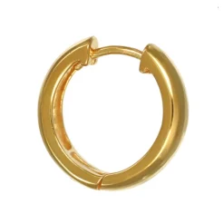 Plain round hoops guldförgyllt äkta silver 20 mm