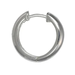 Plain round hoops äkta silver 20 mm