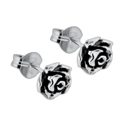 Örhängen äkta silver med ros