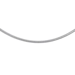 Rund ormkedja silverkedja 50 cm