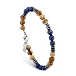 Sam beadarmband stål