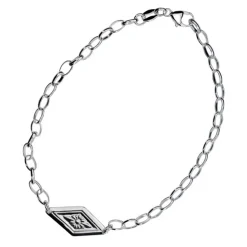 Silverarmband med dräktkläppe