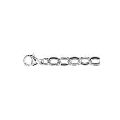 Silverarmband ovala öglor 19 cm