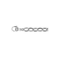 Silverarmband ovala öglor 21cm