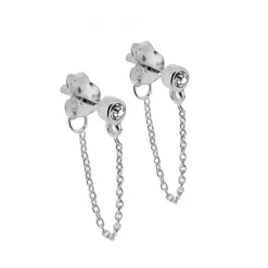 Silverörhängen kedjor