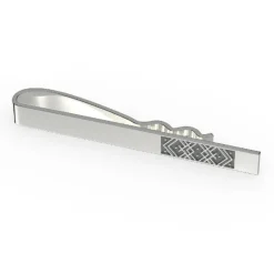 Slipsnål krusband oxiderad äkta silver