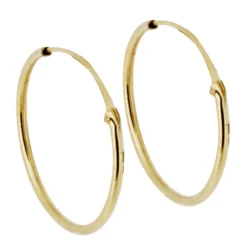 Små tunna ringar örhängen guld 18 karat