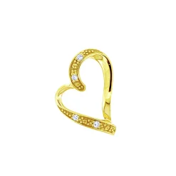 Smycke med hjärta och diamanter