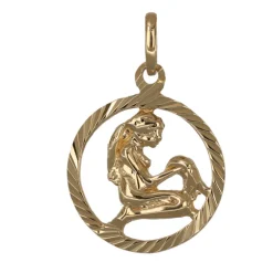 Stjärntecken jungfru smycke äkta guld 9 karat