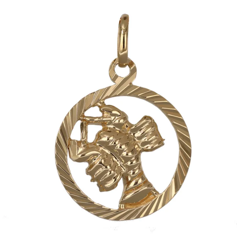 Stjärntecken kräfta smycke äkta guld 9 karat