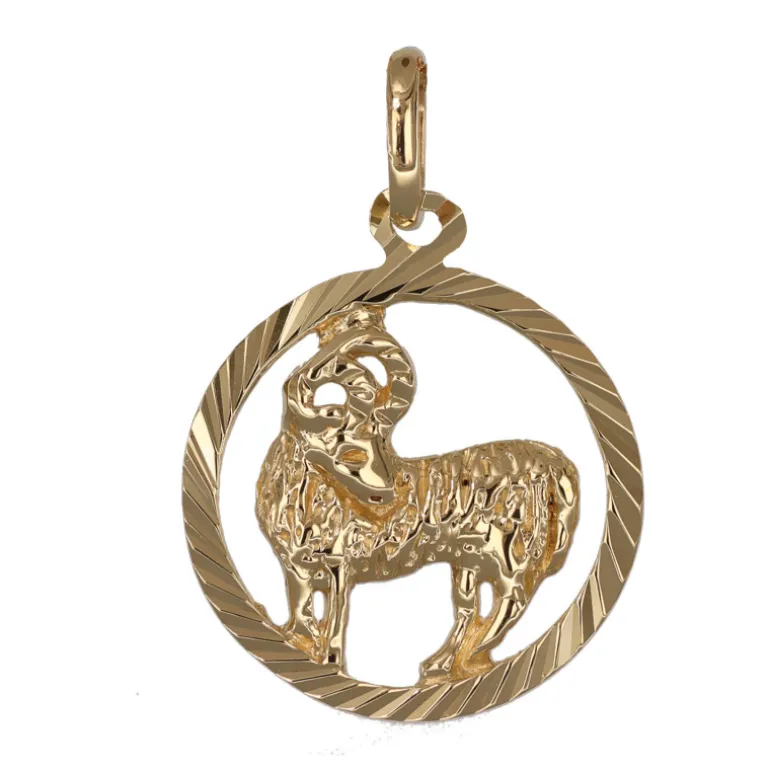 Stjärntecken vädur smycke äkta guld 9 karat