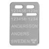 Stor ID-bricka silver 19 x 27 med gravyr