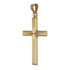 Stort guldkors äkta guld 18 karat