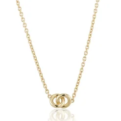 The Knot mini halsband guldpläterat silver