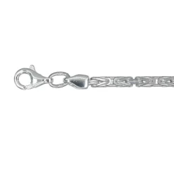 Tunn kejsarlänk silverkedja 42 cm
