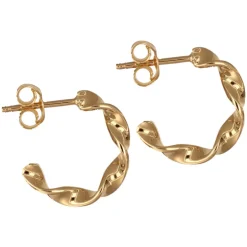 Viking örhängen creoler äkta guld 18 karat